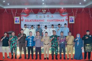 Pj Bupati Kampar bersama Forkopimda, Seluruh Paslon Bupati Hadiri Silaturahmi Pilkada Damai 2024