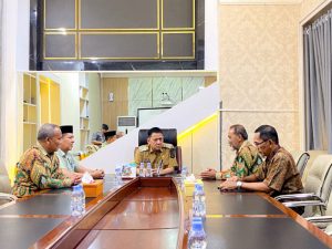 Menjelang Tabligh Akbar, Pj Bupati Kampar Hambali Terima Audiensi PD Muhammadiyah Kampar.