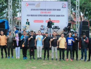 Bawaslu Gelar Car Free Day, Pj Bupati Kampar Hambali Pesan; Mari Kita Ciptakan Pemilu Yang Damai.