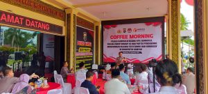 Wujudkan Pilkada Damai dan Kondusif, Polres Kampar Gelar Coffee Morning Bersama Balon Bupati dan Wabup