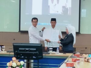 Ahmad Yuzar Mundur dari PJ Sekda, Maju Pilkada Kampar 2024 Sertijab dengan  Ramlah.