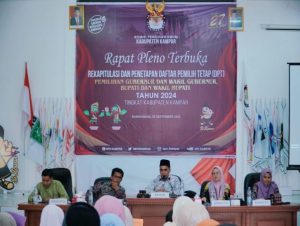 Menjelang Pilkada KPU Rekap Data Pemilih Tetap, Jumlah Pemilih di Kampar sebanyak 601,561 Pemilih.