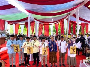 KPU Kampar Tetapkan Nomor Urut Calon Bupati dan Wabup di Pilkada Serentak tahun 2024