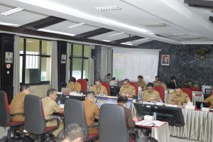 Pj Bupati Kampar Hambali Sampaikan Laporan Triwulan III  ke Kementerian Dalam Negeri.