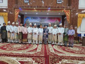 Pj.Bupati Kampar Hambali diwakili Staf Ahli Bupati Kampar hadir Rapat Paripurna Hari Jadi Kabupaten Rokan Hilir ke-25
