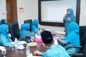 Terima Tim Monev PKK Riau, Ricana Djayanti Hambali Ekpose Seluruh Program Kerja TP PKK Kab. Kampar.
