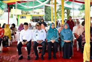 Kunker PJ Gubri Dan Pj. Ketua TP PKK Riau disambut PJ Bupati Kampar Hambali