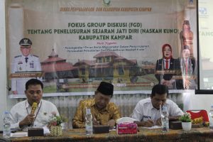 FGD Dispersip Kampar telusuri Sejarah Jati Diri Kampar