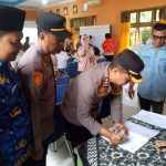 Kapolres Kampar dan Ketua Bawaslu Sambangi PPK Kampa Saat Gelar Rapat Pleno Rekapitulasi Penghitungan Suara