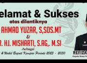 Kadis Perhubungan Kampar Ucapkan Selamat atas Pelantikan Bupati & Wabup Kampar Periode 2025-2030