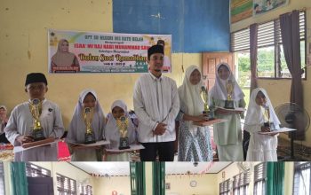 Penyuluh Agama Islam Bangkinang Kota Iskandar, SE., ME., Sy Sampaikan Ceramah di Peringatan Isra Mikraj dan Sambut Ramadhan di UPT SD Negeri 003 Batu Belah