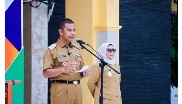 Bupati Kampar Ahmad Yuzar Pimpin Apel; Bersama-sama Wujudkan Visi Dan Misi Pembangunan Kampar