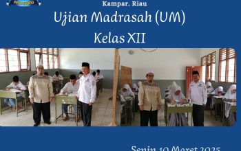 SANTRI KELAS XII PP. AT TAUFIQ MENGIKUTI UJIAN MADRASAH