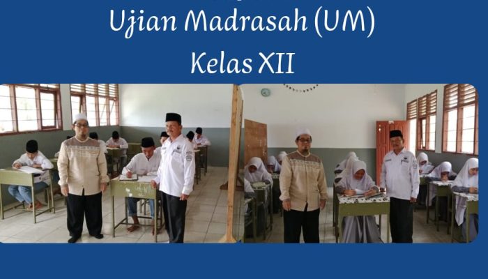 SANTRI KELAS XII PP. AT TAUFIQ MENGIKUTI UJIAN MADRASAH