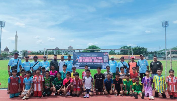 25 Pemain Sepak Bola Terpilih Seleksi Tahap I EBR KAMPAR JR FA U-13 ,