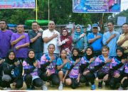 Wabup Kampar Misharti Resmi Buka Turnament Bola Voli Piala Bergilir Bupati Kampar