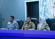 Terkait Soal Karhutla, Bupati Kampar dan Wabup Kampar Ikuti Rakor Dengan BNPB Pusat Secara Virtual.