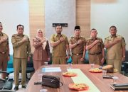 Bupati Kampar diwakili Asisten 1Tengku Said Saksikan Sertijab Para Camat.