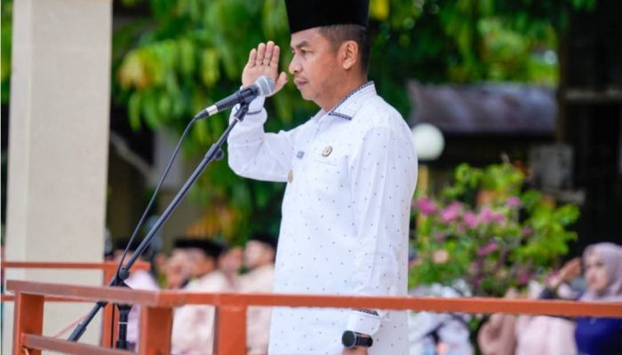 Bupati Kampar Pimpin Apel Gabungan Awal Tahun 2026, Tekankan Sinergi Antar OPD