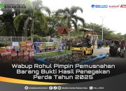 Wabup Rohul Pimpin Pemusnahan Barang Bukti Hasil Penegakan Perda Tahun 2025