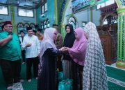 Wakil Bupati Kampar Laksanakan Safari Ramadhan di Masjid Raya Kampung Pinang Kecamatan Perhentian Raja.