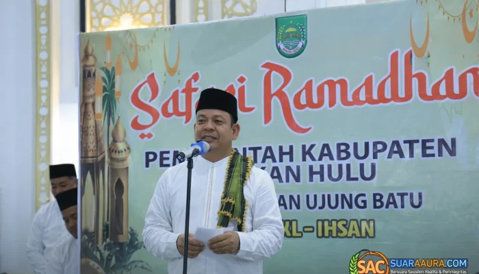 Safari Ramadan Pemkab Rohul di Ujung Batu, Wabup Ajak Masyarakat Bangun Daerah dengan Semangat Kebersamaan