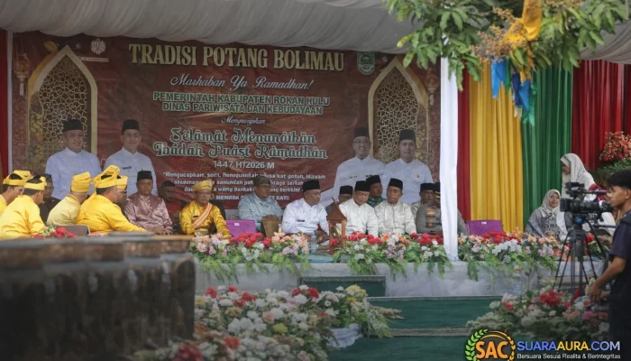 Sambut Ramadhan 1447 H, LAMR Dan Pemkab Rohul Gelar Tradisi Adat Potang Bolimau