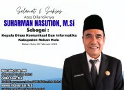 DINAS KOMINFO KABUPATEN ROKAN HULU MENGUCAPKAN SELAMAT ATAS DILANTIKNYA SUHARMAN NASUTION, M.Si SEBAGAI KEPALA DINAS KOMINFO KABUPATEN ROKAN HULU