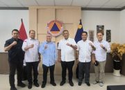 Banjir Rusak Insfratruktur di Rohul, Bupati Anton Langsung Koordinasi dengan BNPB