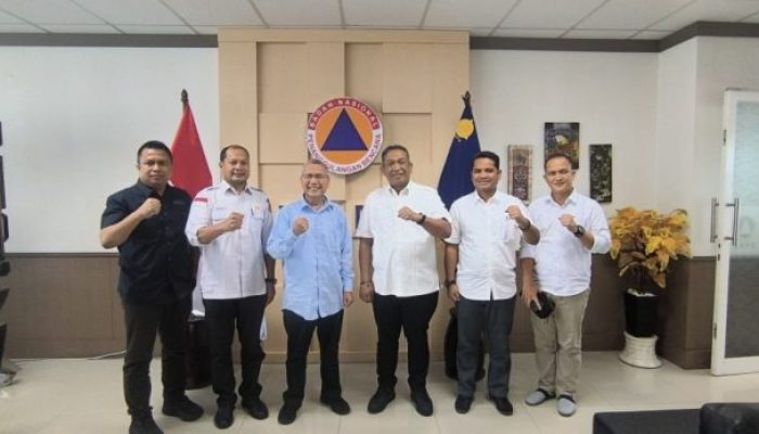 Banjir Rusak Insfratruktur di Rohul, Bupati Anton Langsung Koordinasi dengan BNPB