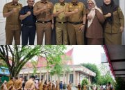 Diskominfosan Kampar Gelar Apel Pagi dan Pisah Sambut Sekretaris dalam Suasana Khidmat