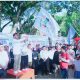 May Day 2026, Bupati Ahmad Yuzar dan Wakil Bupati Kampar Ikuti Jalan Santai, Ratusan Doorprize Disediakan