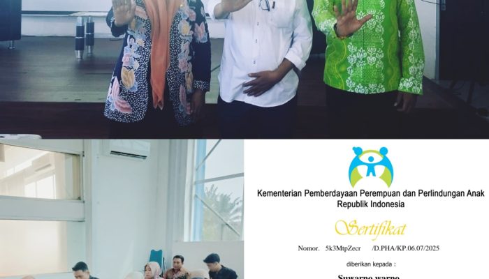 Ikuti Bimtek KHA Melalui E-learning, Dua Utusan FW-KLA Kota Pekanbaru Resmi Kantongi Sertifikat dari Kementerian PPPA RI