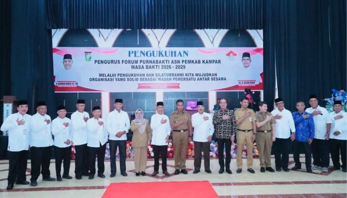 Bupati Kampar Ahmad Yuzar Kukuhkan Pengurus Forum Purnabakti ASN Pemkab Kampar Periode 2026–2029