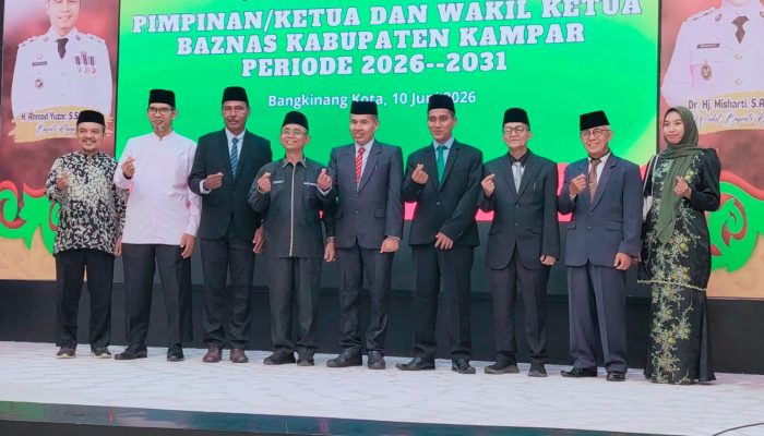 Pimpinan BAZNAS Kampar Resmi Dilantik Bupati, Ini Ucapan Mantan Ketua Purwadi