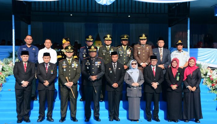 Hadiri Upacara Hari Bhayangkara Ke 80 di Lapangan Pelajar Bangkinang, Ini Ucapan Kordiv HPS Bawaslu Kampar