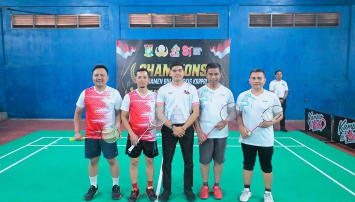 Bupati Kampar Buka Event Bulutangkis Korpri Terbuka Antar OPD dan Kecamatan Sempena HUT Riau 69 dan HUT RI ke 81