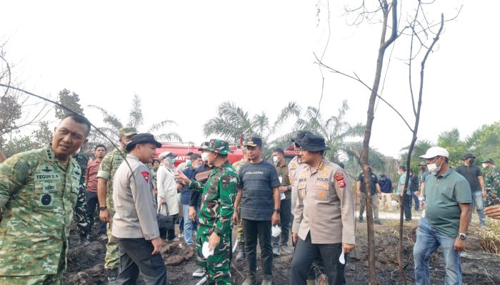 Ikut Langsung Padamkan Api Bersama Pangdam XIX/Tuanku Tambusai, Plt Gubernur Riau dan Kapolda Riau, Bupati Kampar Ahmad Yuzar Imbau Masyarakat Cegah dan Jangan Bakar Lahan