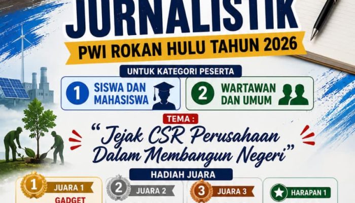 Sambut HUT Rokan Hulu ke-27, PWI Rohul Gelar Lomba Karya Tulis Jurnalistik dengan Total Hadiah Jutaan Rupiah