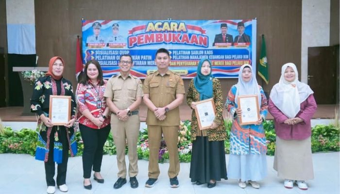 Bupati Kampar diwakili Asisten III Buka Sosialisasi OVOP dan Pelatihan IKM di Kampar