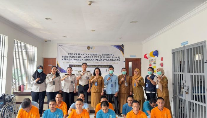 PEDULI KESEHATAN WARGA BINAAN, RUTAN BATAM PERKUAT LAYANAN VCT BERSAMA DINKES KOTA BATAM