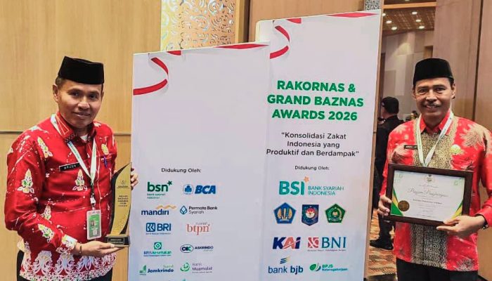 BAZNAS Kampar Raih Penghargaan BAZNAS Kabupaten Terbaik di Grand Baznas Award 2026