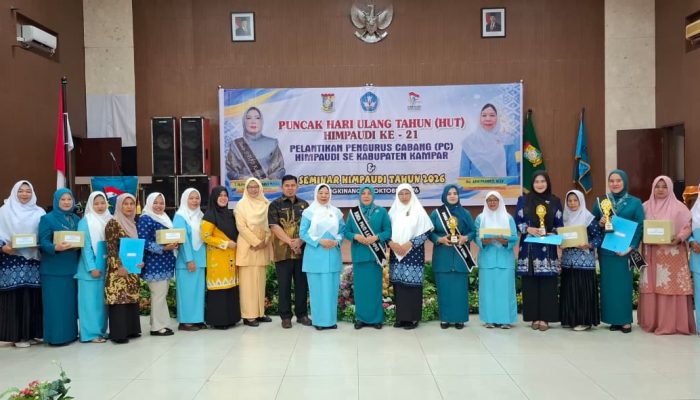 PD HIMPAUDI KAMPAR GELAR HUT KE-21, LANTIK PENGURUS CABANG, DAN ADAKAN SEMINAR PENDIDIKAN PAUD